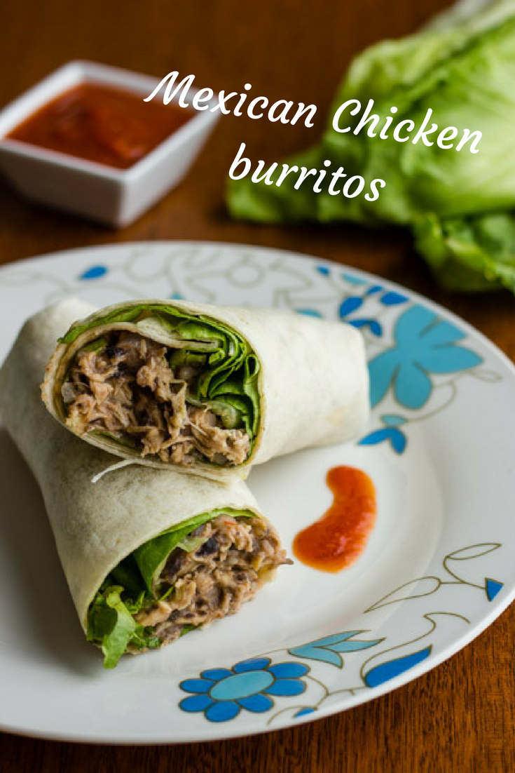 Mexican chicken burritos. Recipe | Cocina Muy Facil